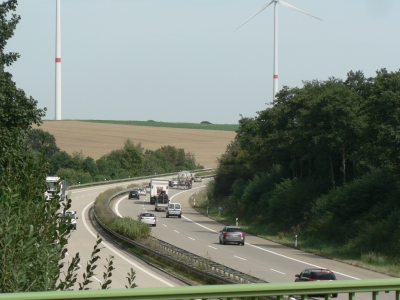 Blick auf die Autobahn